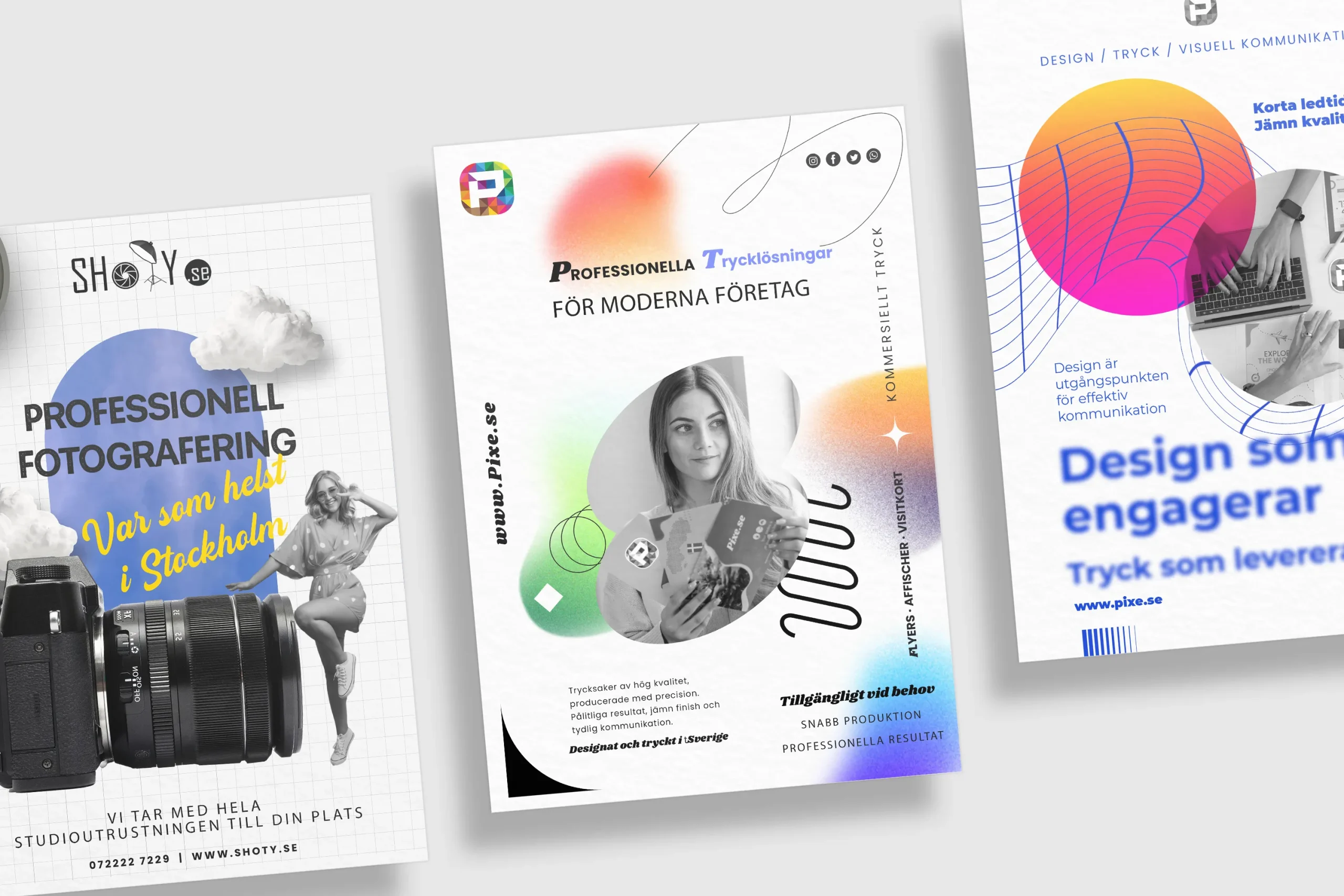 Pixe Trycka flyers i stockholm